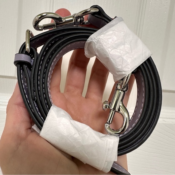 Coach Teri Shoulder Bag Signature Canvas Blueberry Print Chalk Violet NWOT - Picture 12 of 13